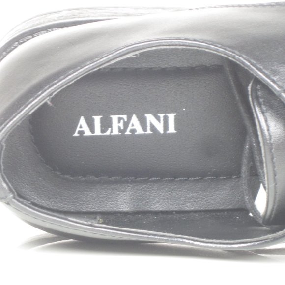 Alfani Rye Oxford lace-up dress shoes black leathe main image 11